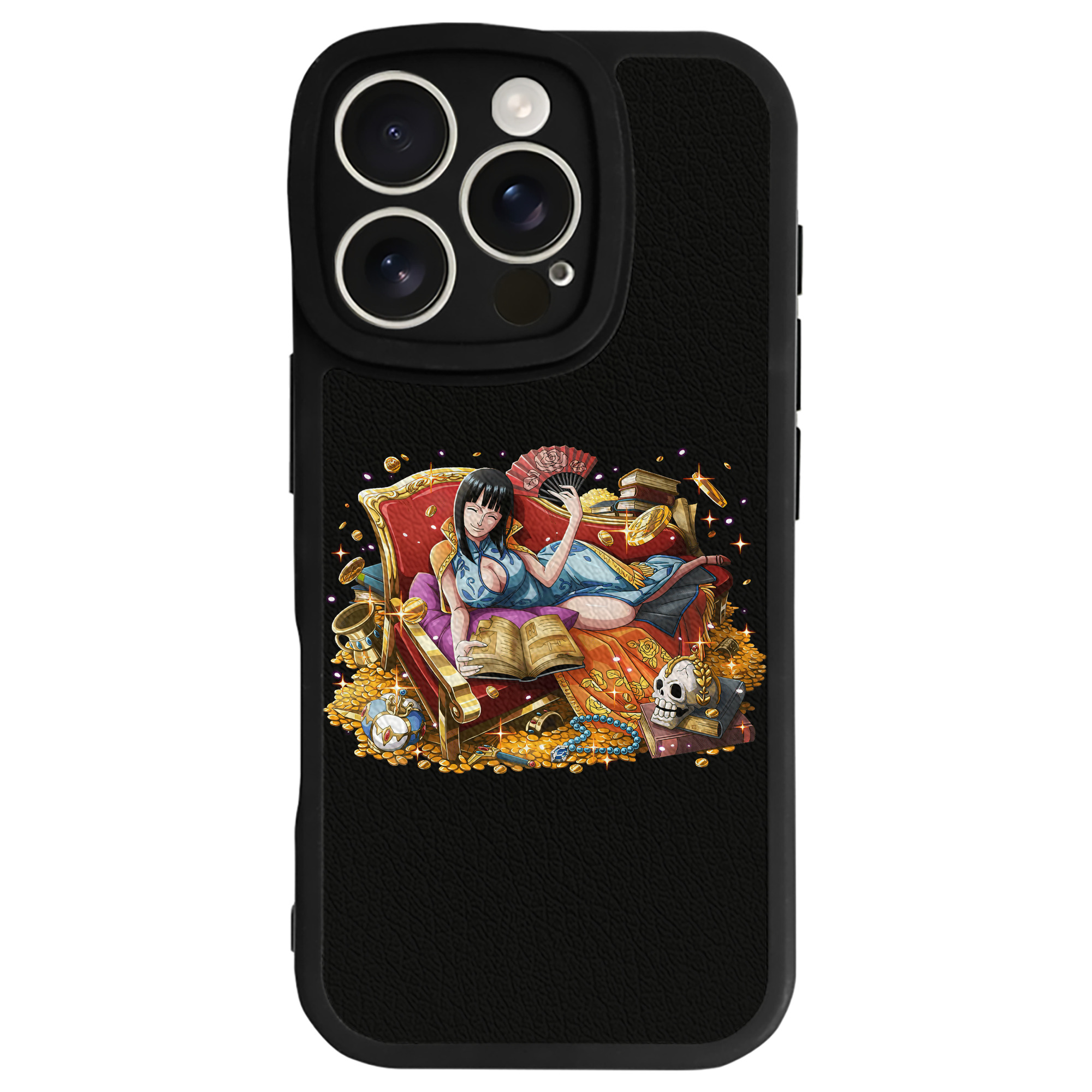 （画像用） ワンピース ニコ・ロビン ONE PIECE Nico Robin 【iPhone 16シリーズ対応】シリコンスマホケース（レザー調） 材質：シリコン
